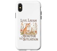 Vivi, ridi, monitora la situazione gattino Custodia per iPhone X/XS