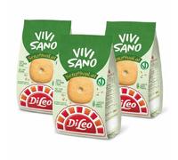 Vivi Sano Senz’OvOlat Biscotti Secchi - Senza Olio di Palma e Senza Sciroppo di Glucosio - Ideali per Colazione e Merenda - Disponibili in Confezione da 3 o 6 Pacchi (3)