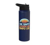 Vivi semplicemente in modo che gli altri possano facilmente fare escursioni Stainless Steel Insulated Water Bottle
