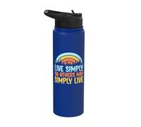 Vivi semplicemente in modo che gli altri possano facilmente fare escursioni Stainless Steel Insulated Water Bottle