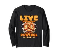 Vivi Tutti i Giorni Come Il Suo Giorno del Pretzel Maglia a Manica