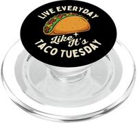 Vivi tutti i giorni come se fosse Taco Martedì - Taco Lover messicano PopSockets PopGrip per MagSafe