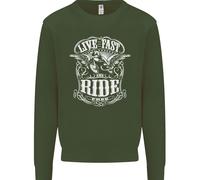 Vivi Veloce, Guida Libero Felpa Moto Biker Uomo