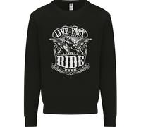 Vivi Veloce, Guida Libero Felpa Moto Biker Uomo