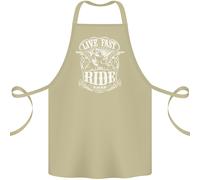Vivi Veloce, Guida Libero, Grembiule Da Biker In Cotone 100% Biologico