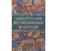 Vivian Cook Linguistics and Second Language Acquisition (Tascabile)
