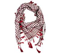 VIVIAN & VINCENT Shemagh Sciarpa tattica desertica Keffiyeh per uomini e donne, Marrone Rosso, Taglia unica