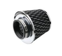 Viviance 76MM 3 pollici auto filtri aria kit di induzione Sport Power Mesh Cono universale accessori per auto Filtro di aspirazione dell'aria fredda ad alto flusso - Aspetto del modello in carbonio