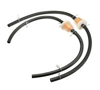 Viviance Filtro carburante in linea universale per benzina 6mm Kit tubo flessibile con clip per tubi per 2 tempi la maggior parte 43cc 47cc 49-160cc Mini Moto Dirt Bike ATV Quad