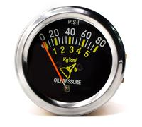 Viviance Manometro Pressione Olio Motore Meccanico Elettrico automobilistico 12V DC Nero FG