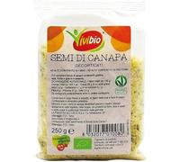 Vivibio Semi di Canapa Decorticati - Semi di Canapa Bio - Ricco di Proteine e Fibre - Ideale per Insalate e Zuppe - 250g