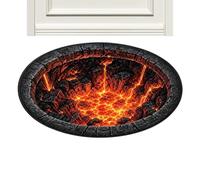 Vivid 3D Illusiona Design: This halloween rug uses high-definition heat t