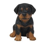 Vivid Arts Pet Pals Decorazione Rottweiler cucciolo Realistica Nero
