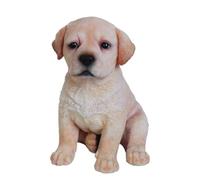 Vivid Arts - Statuetta a forma di labrador, colore: biondo