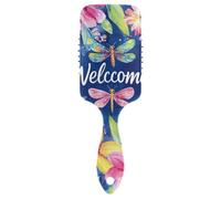Vivid Flower Dragonfly carino massaggio per capelli Progettato massaggio del cuoio capelluto per la crescita dei capelli con manico ergonomico cepillo para definir rizos