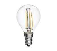 VIVIDA - Lampadina E14 Goccia Filament LED, 4W, 3000K, 400Lm, Massima Forza, Materiale di Alta Qualità
