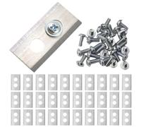 Vividcrate Lame di Ricambio in Acciaio Inossidabile da 30/36 Pezzi, Compatibili con Mammotion, Tosaerba Robotizzato Luba AWD 1000 Yuka 1500