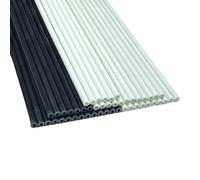 Vividcrate Set di Tubi in Fibra di Vetro Resistente da 2 Pezzi | Black,10x4x500mm