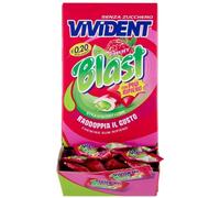 Vivident Blast Gomme da Masticare Espositore 200 Pezzi - A Scelta Fresh & Fruit