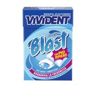 Vivident Fresh Blast Blue Chewing Gum Senza Zucchero Ripieno Ice Mint Menthol 30g