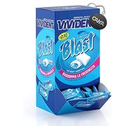 Vivident Fresh Blast Gomme al Gusto di Menta Ghiacciata e Mentolo - Chewing Gum, Box 200 Pezzi con Portachiavi CAIYA®