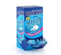 Vivident Fresh Blast Gomme da Masticare Senza Zucchero, Chewing Gum Gusto Menta, Confezione da 200 Gomme