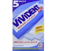 Vivident Xylit, Gomma da Masticare, Spearmint, 4 confezioni da 5 stick [20 stick]