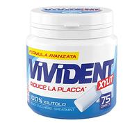 Vivident Xylit Gomma da Masticare, Spearmint - 8 confezioni da 75 pezzi [600 pezzi]