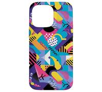 Vivido motivo a fusione di forme grafiche retrò anni '80 e '90 Custodia per iPhone 14 Pro Max