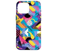 Vivido motivo a fusione di forme grafiche retrò anni '80 e '90 Custodia per iPhone 16 Pro Max