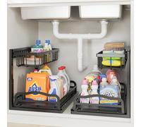 ViviDreamore 2 Organizer Sottolavello Cucina Metallo Altezza Regolabile
