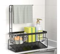 ViviDreamore portaspugne per lavello da cucina, organizer cucina, porta spugne per lavello da cucina con portasciugamani, portaoggetti per lavello in acciaio inox antiruggine, accessori da cucina (2)