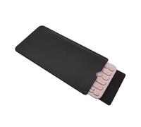 vividstarry Custodia da viaggio in pelle PU per tastiera Logitech K380, per tastiera Apple Magic (nero)