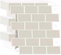 Vividtiles Adesivo da parete per paraschizzi da cucina impermeabile in vinile 3D Carta da parati staccabile e incollata Decalcomanie per piastrelle adesive resistenti premium