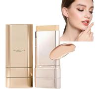 Viviebeauty Foundation Stick,Multi-use Foundation Stick Makeup with Brush,Longwear Contour StickFoundation Face Sticks,Hydrating Full Coverage Concealer for All Skin Types (Skin Color)