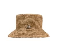 Vivienne Westwood, ,Accessories ,Donna ,Beige ,S Orb Raffia Bucket Hat