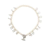 Vivienne Westwood, ,Accessories ,Donna ,Bianco ,ONE SIZE Leanne Necklace