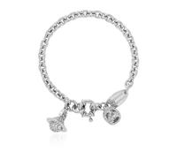 Vivienne Westwood, ,Accessories ,Donna ,Grigio ,ONE SIZE Bracciale con ciondoli