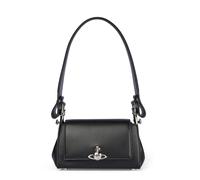 Vivienne Westwood Hazel Grain Small Borsa a spalla nero, pelle sintetica, donna