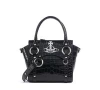 Vivienne Westwood Betty Embossed Croc Small Borsa a mano nero, pelle, donna
