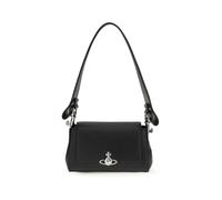 Vivienne Westwood Hazel Grain Small Borsa a spalla nero, pelle sintetica, donna