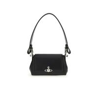 Vivienne Westwood Black Polyurethane Shoulder Bag