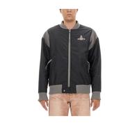 Vivienne Westwood - Bomber con Logo - - Jackets - Uomo - Nero - L