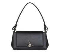 Vivienne Westwood Hazel Grain Medium Borsa a spalla nero, pelle sintetica, donna