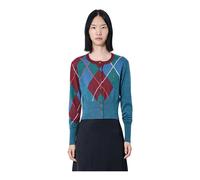 Vivienne Westwood - Cardigan Corto Argyle - - Knitwear - Donna - Multicolore - M
