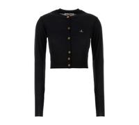 Vivienne Westwood - Cardigan Maglione in Cotone e Cashmere Nero - - Knitwear - Donna - Nero - M