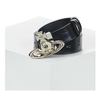 Vivienne Westwood Cintura ORB BUCKLE BELT REVERSIBLE in Nero EU M / L