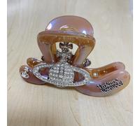 Vivienne Westwood clip per capelli sfera 11 x 6,5 x 3,6 cm plastica marrone a...