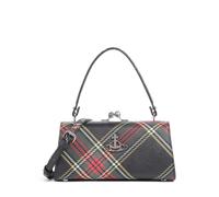 Vivienne Westwood Doll Frame Saffiano Printed XL Borsa a mano multicolore, pelle sintetica, donna