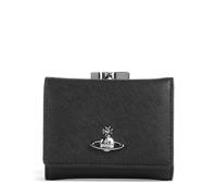 Vivienne Westwood Frame Saffiano Plain Small Portafoglio nero, pelle sintetica, donna